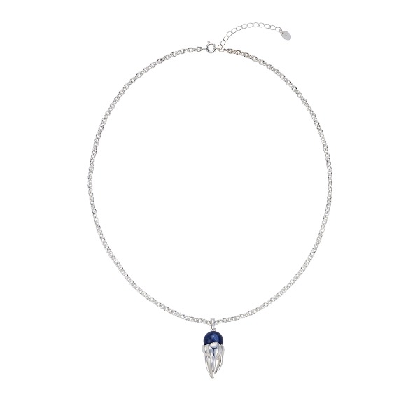 Teeth necklace (Deep blue Kyanite)