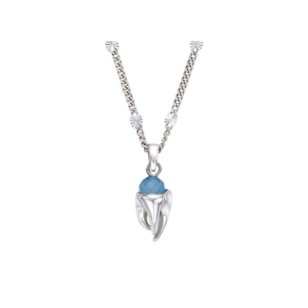 Baby Teeth Necklace (Aquamarine)